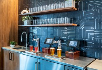 Complimentary craft beer & cider on tap